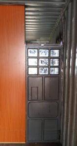 Image of a metal door